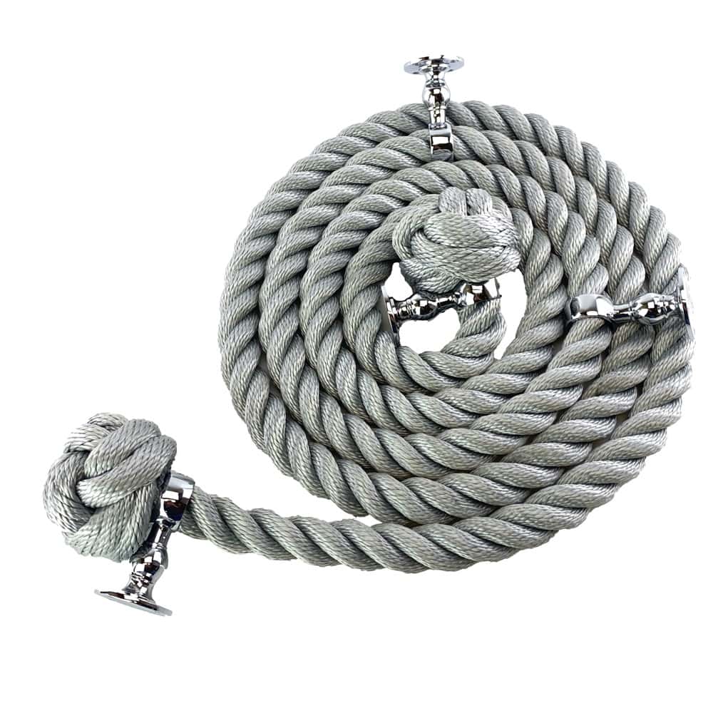 Sickle Rope Gray Synthetic Grey Outdoor Handrail Rope | Handmade | Fast Delivery ...