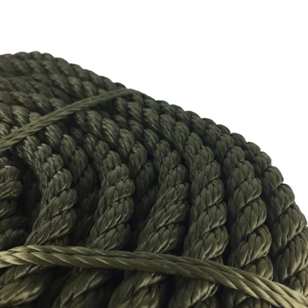 Synthetic Olive Decking Rope - Rope Sample