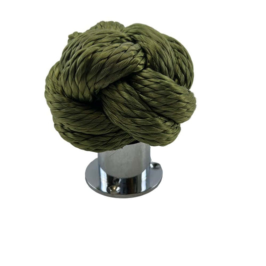 Synthetic Olive Man Rope Knot Fence Topper With Cup End