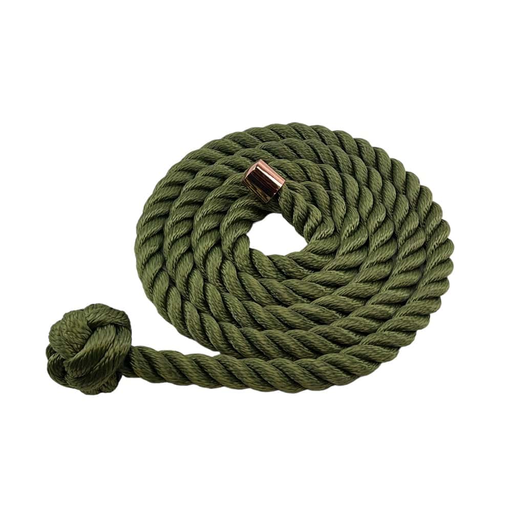 Synthetic Olive Decking Rope With Man Rope Knot & End Cap