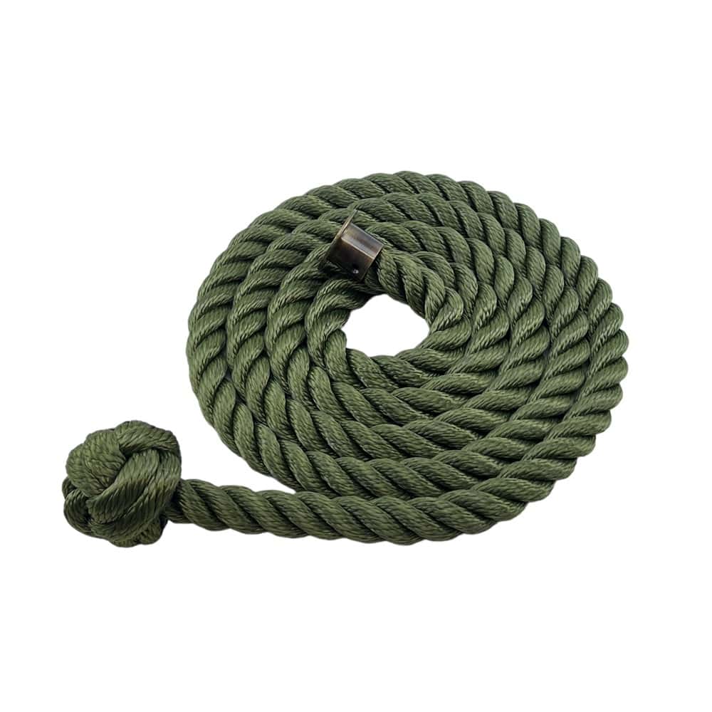 Synthetic Olive Decking Rope With Man Rope Knot & Cup End