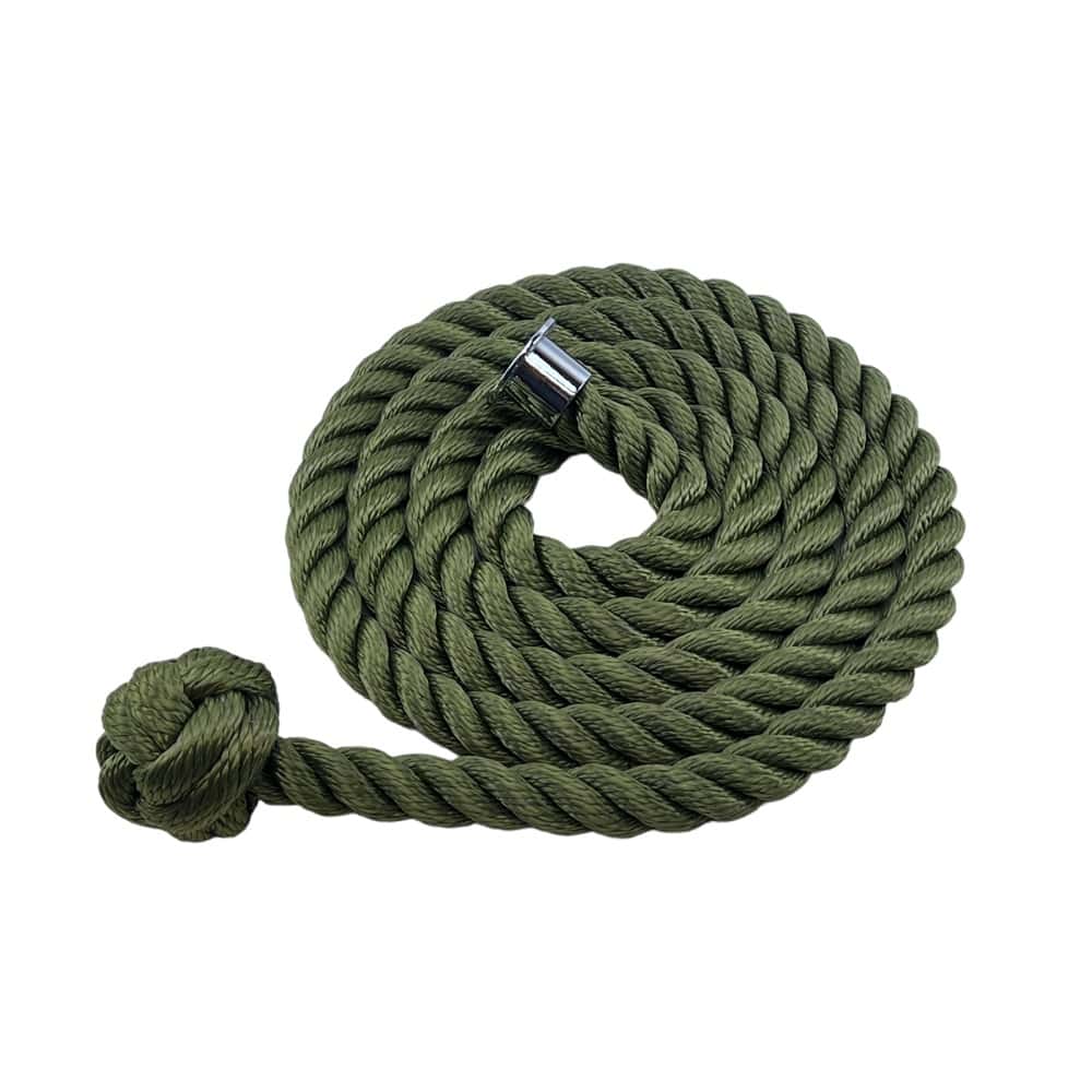 Synthetic Olive Decking Rope With Man Rope Knot & Cup End