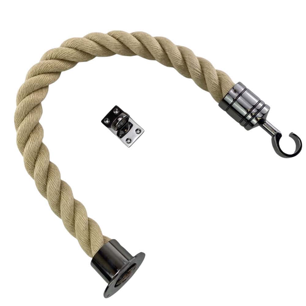 Derickking Rope Synthetic Polyhemp Decking Rope Balustrade With Cup, Hook & Eye Plate ...