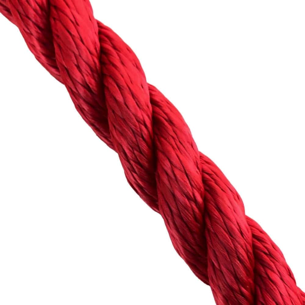 Synthetic Red Decking Rope - Rope Sample