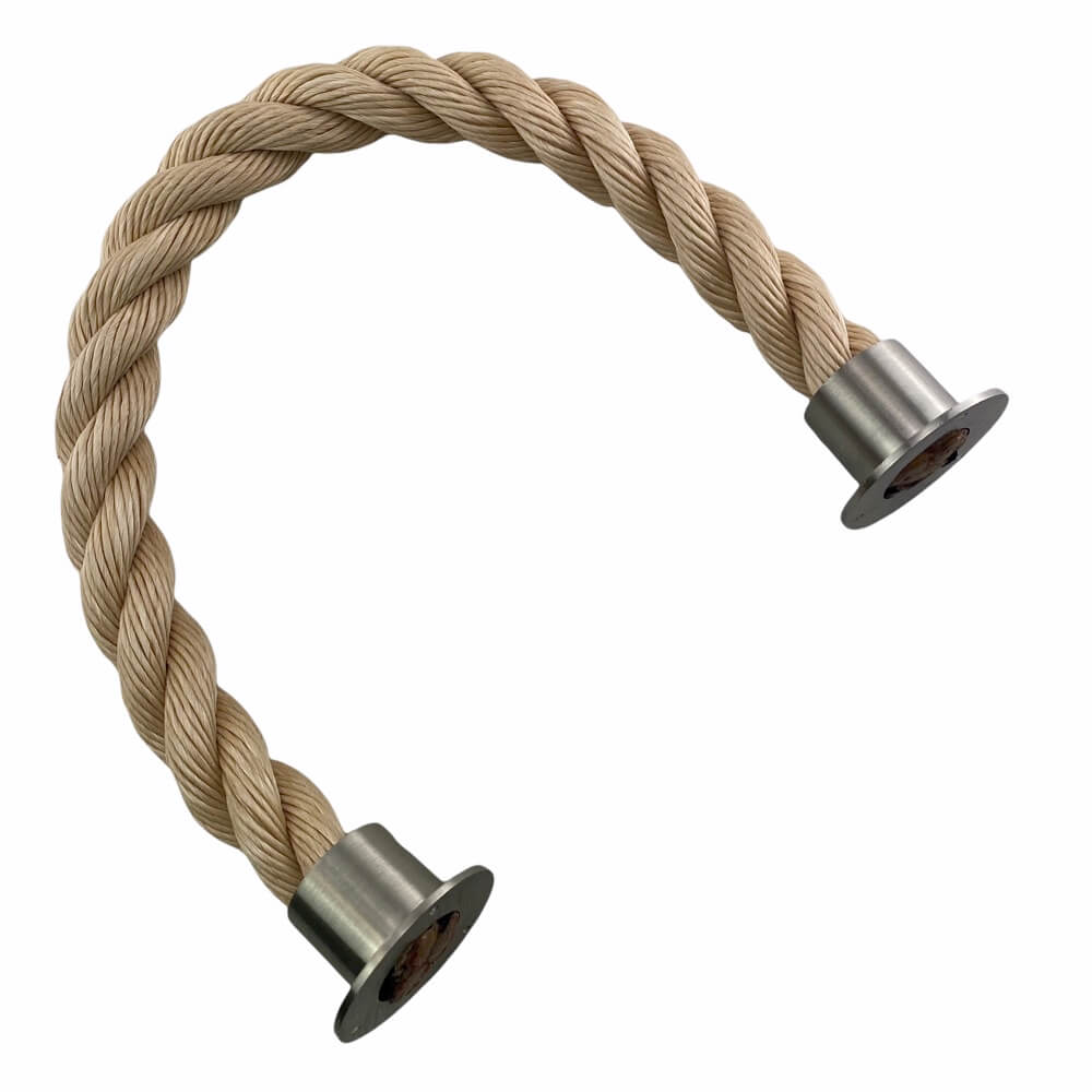 Finished Rope Ends Synthetic Black Decking Rope Balustrade With Cup Ends – Decking Rope ...