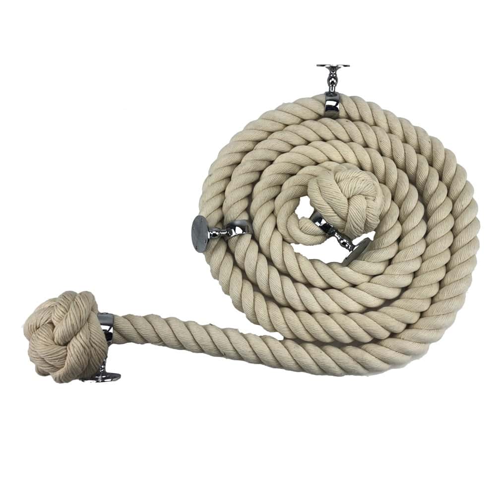 Synthetic White Cotton Outdoor Handrail Rope, Handmade