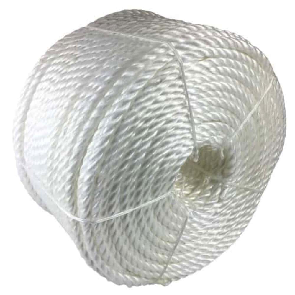 White Polypropylene Tie Down Rope