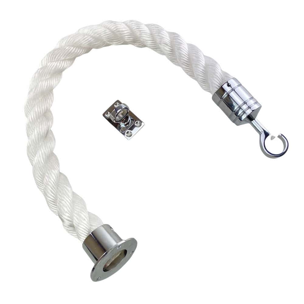 Cup Per Rope White Staplespun Decking Rope Balustrade With Cup, Hook & Eye Plate ...