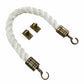 White Staplespun Decking Rope Balustrade With Hook & Eye Plates