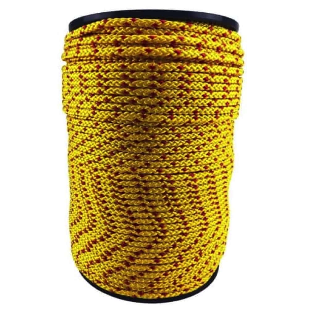 Yellow & Red Braided Polypropylene Tie Down Rope – Decking Rope Fittings