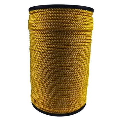 Yellow Braided Polypropylene Tie Down Rope